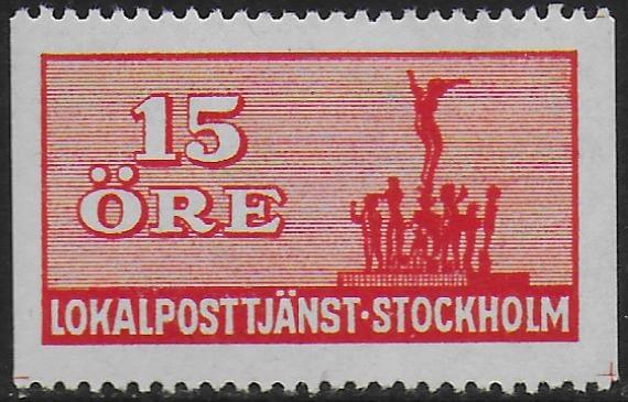 Stockholm local post stamp